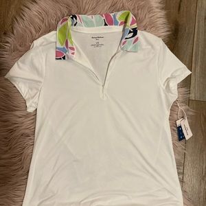 Tommy Bahama Golf Live The Active Life short sleeve top Size Large